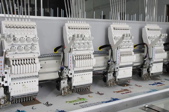 24 Głowy Komputer Twin Sequin Embroidery Machine z automatycznym systemem cięcia