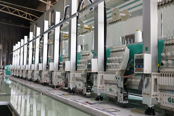 Aluminium ramy laserowej cięcia Maszyna haftowania 20 głowy obszar dostosowania