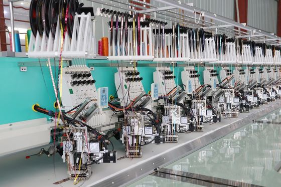 Profesjonalna komputeryzowana maszyna do haftowania 12 głowy z ramą z aluminium